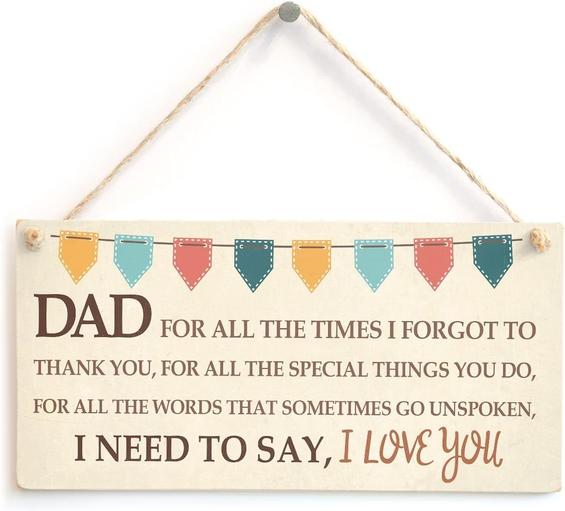 "DAD - I Need to Say I Love You" - Hanging Art Commentary