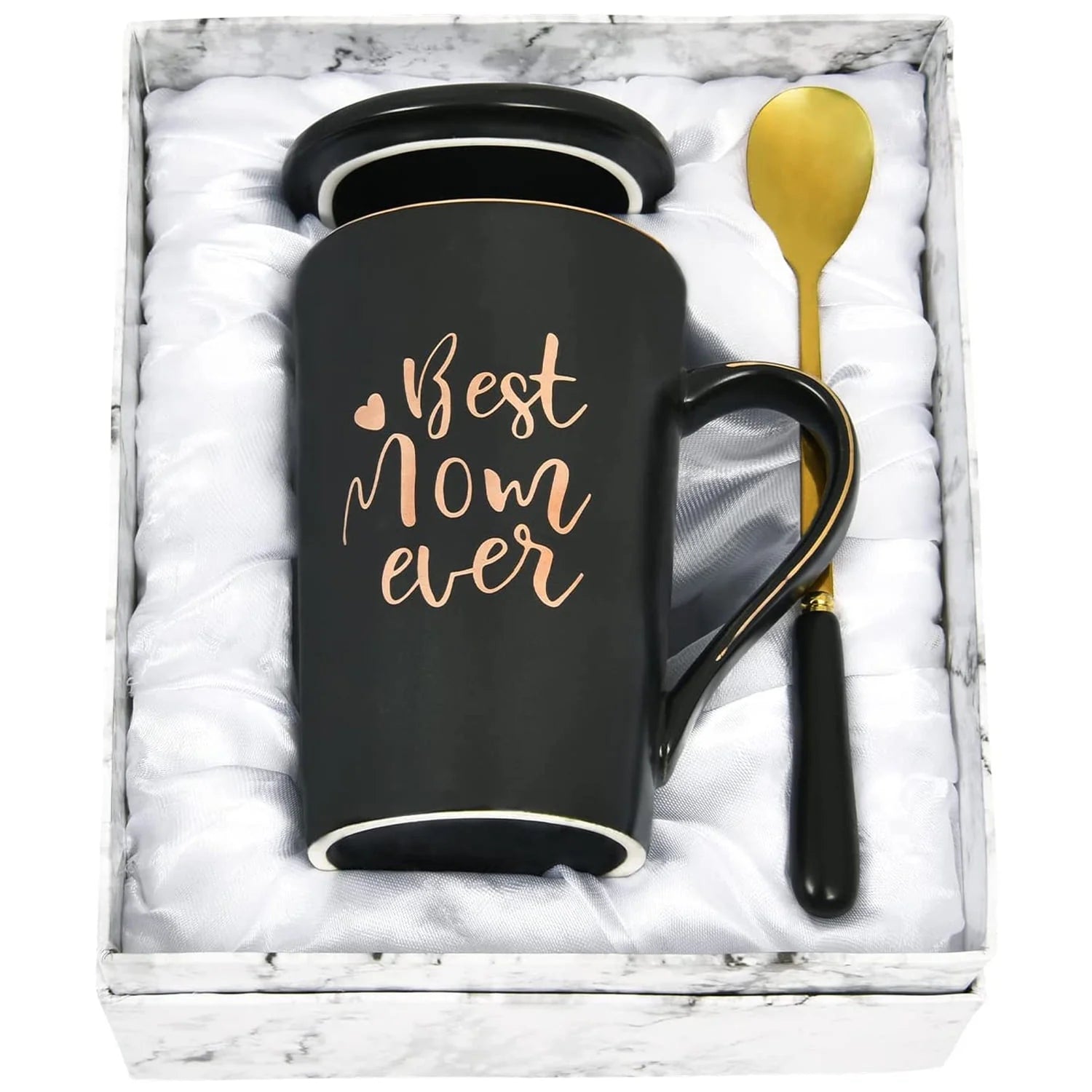 Gifts for Mom - Best Mom Ever Coffee Mug, Mom Gifts for Mothers Day, Birthday Gifts, Christmas Gifts, Mom Gifts,  14 Fl Oz Black Coffee Mugs Ceramic Mug Tea Cup