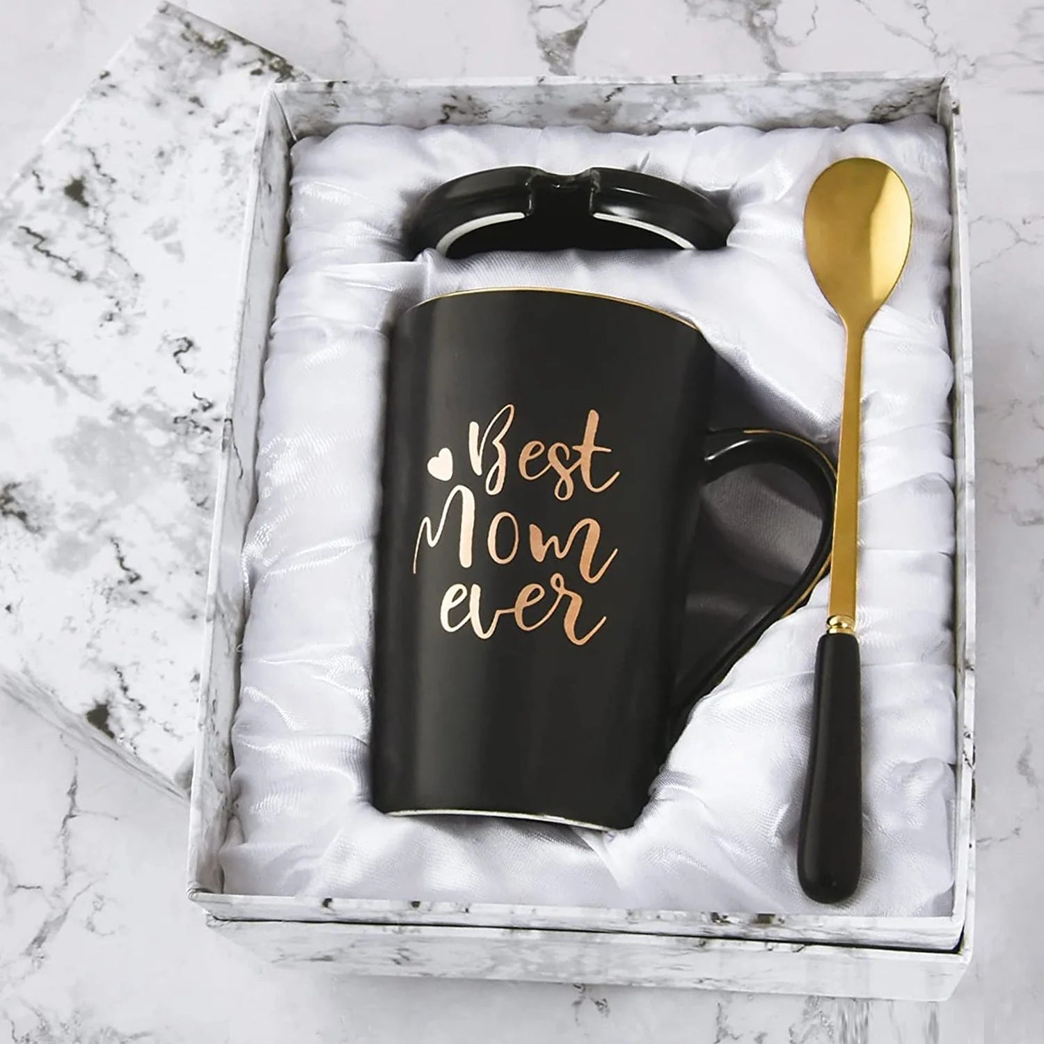 Gifts for Mom - Best Mom Ever Coffee Mug, Mom Gifts for Mothers Day, Birthday Gifts, Christmas Gifts, Mom Gifts,  14 Fl Oz Black Coffee Mugs Ceramic Mug Tea Cup