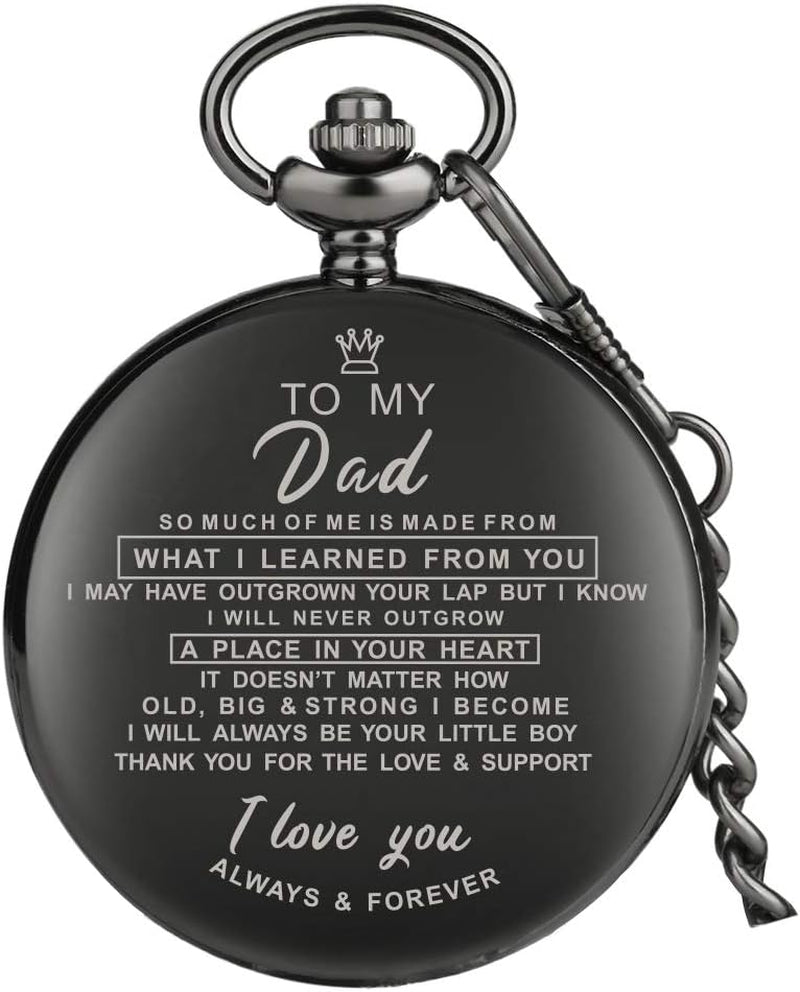 Mens Pocket Watch Birthday Gifts from Unique Gift Ideas for Christmas Fathers Day Pocket Watch