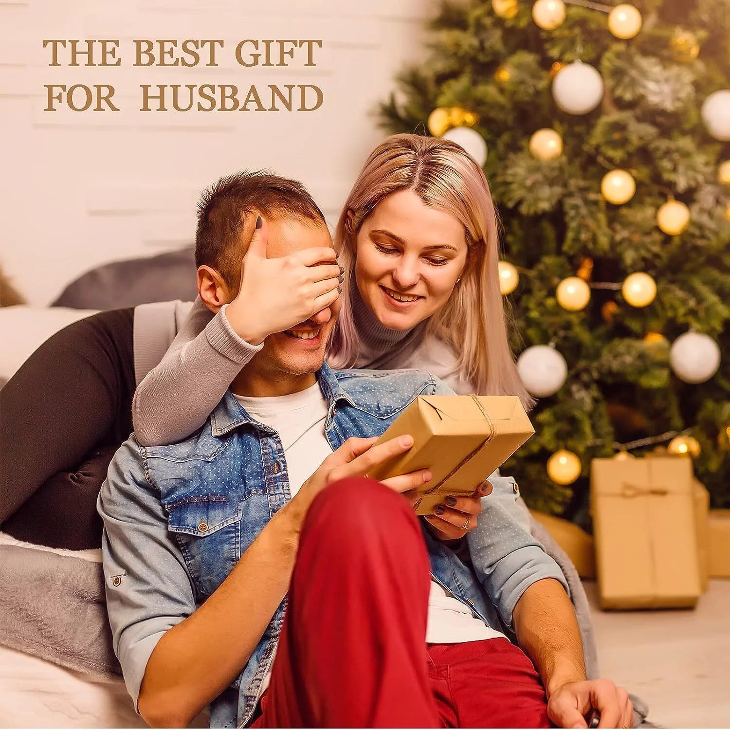 "Best Husband Ever" PU Leather Tray and Keychain Set