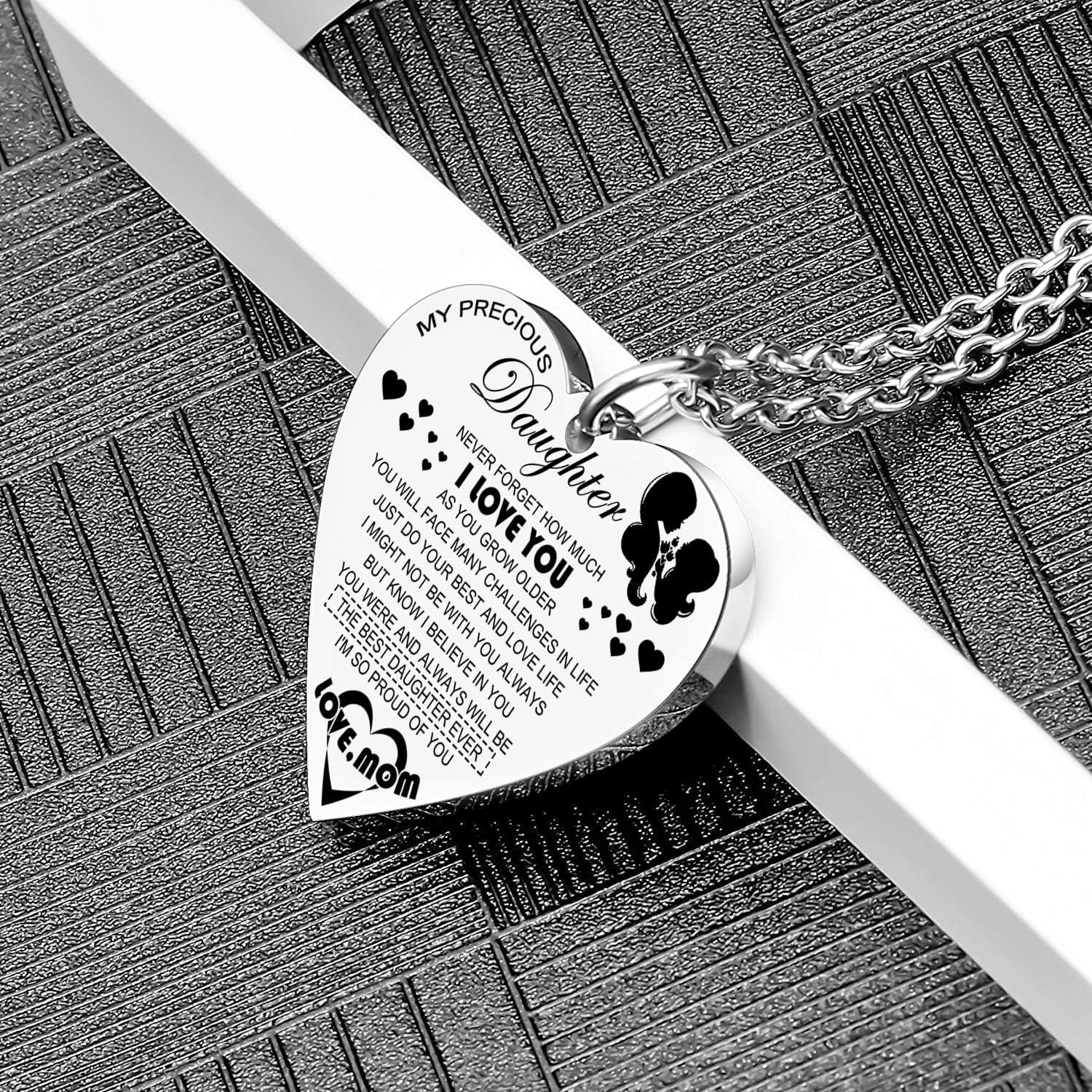 Sterling Silver "My Precious Daughter" Engraved Pendant