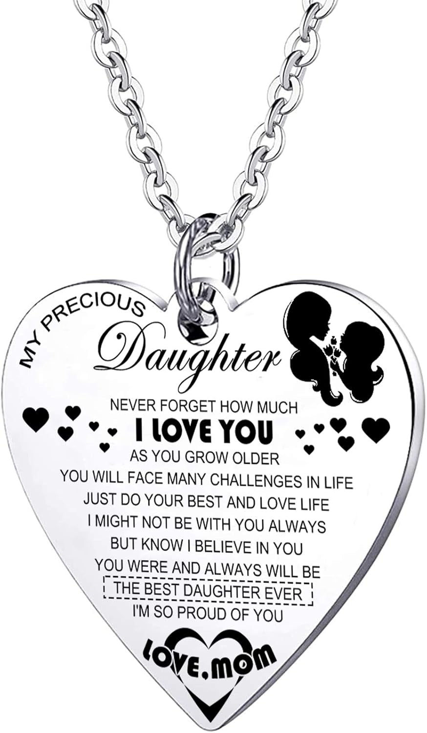 Sterling Silver "My Precious Daughter" Engraved Pendant