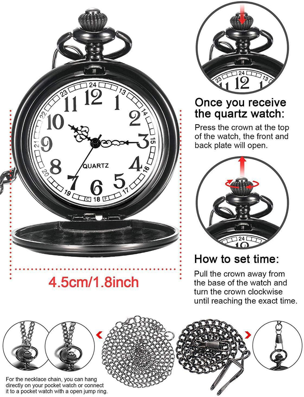 Mens Pocket Watch Birthday Gifts from Unique Gift Ideas for Christmas Fathers Day Pocket Watch