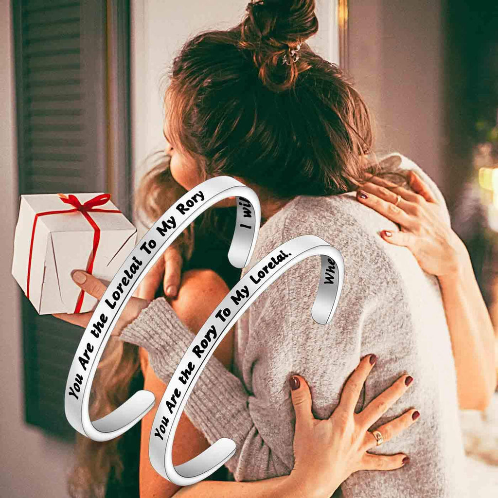 Mother Daughter Gift Best Friend Gift Sister Gift You Are the Lorelai to My Rory Mother Daughter Keychain Set