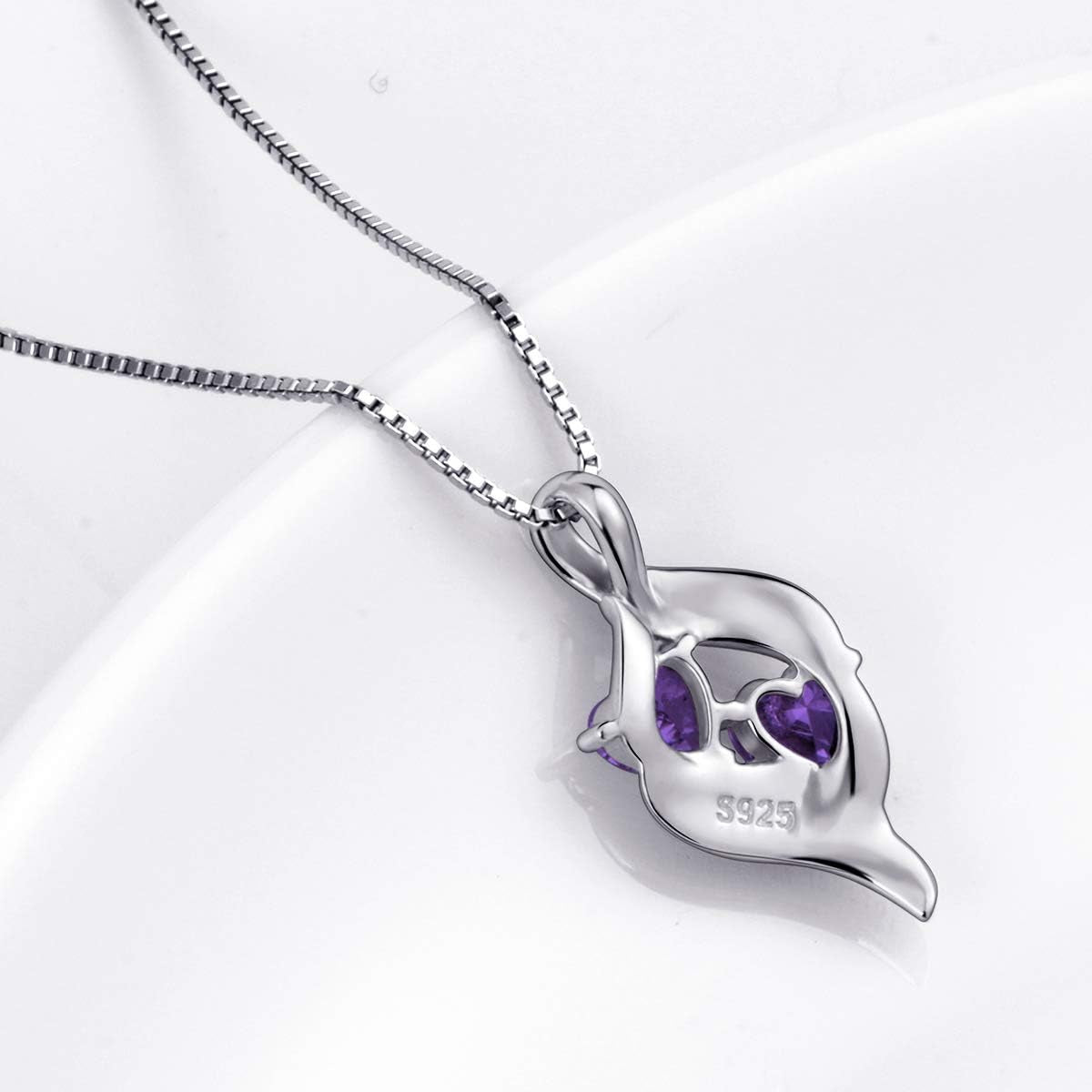 925 Sterling Silver Always My Sister & Daughter Mother Forever My Friend Love Heart Necklace for Women & Mother Gift