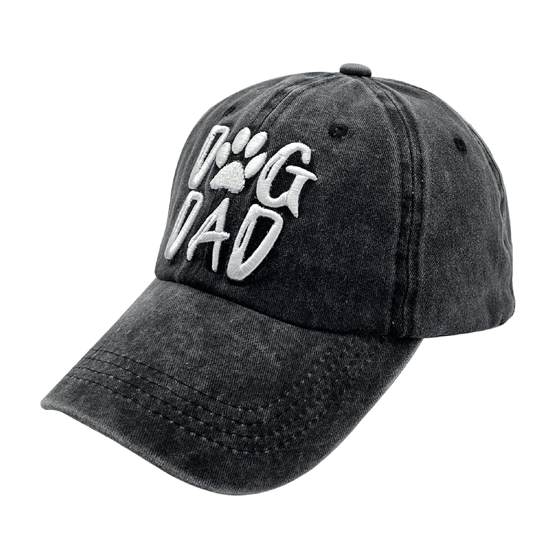 Men'S Dog Dad Hat, Washed Adjustable Baseball Cap Dog Lover Hats