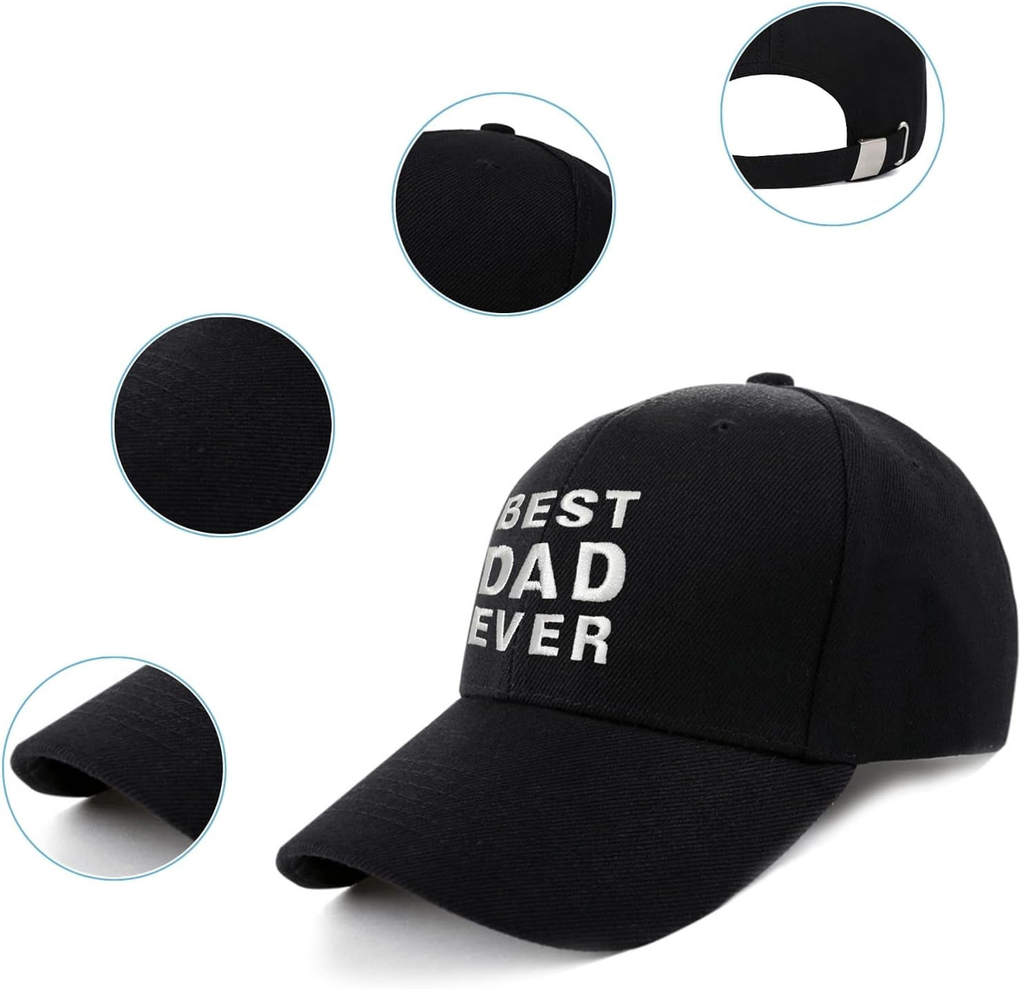 'BEST DAD EVER" Adjustable Dad Cap