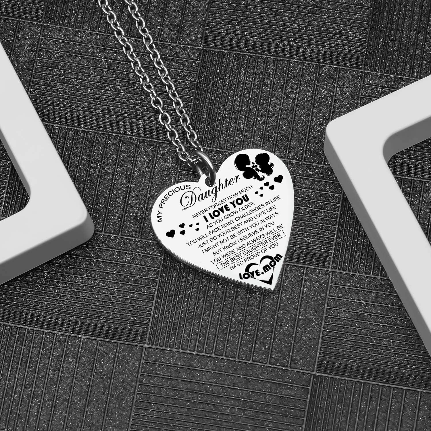 Sterling Silver "My Precious Daughter" Engraved Pendant